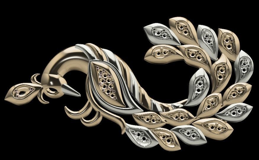 swan pendant  3D print model_23