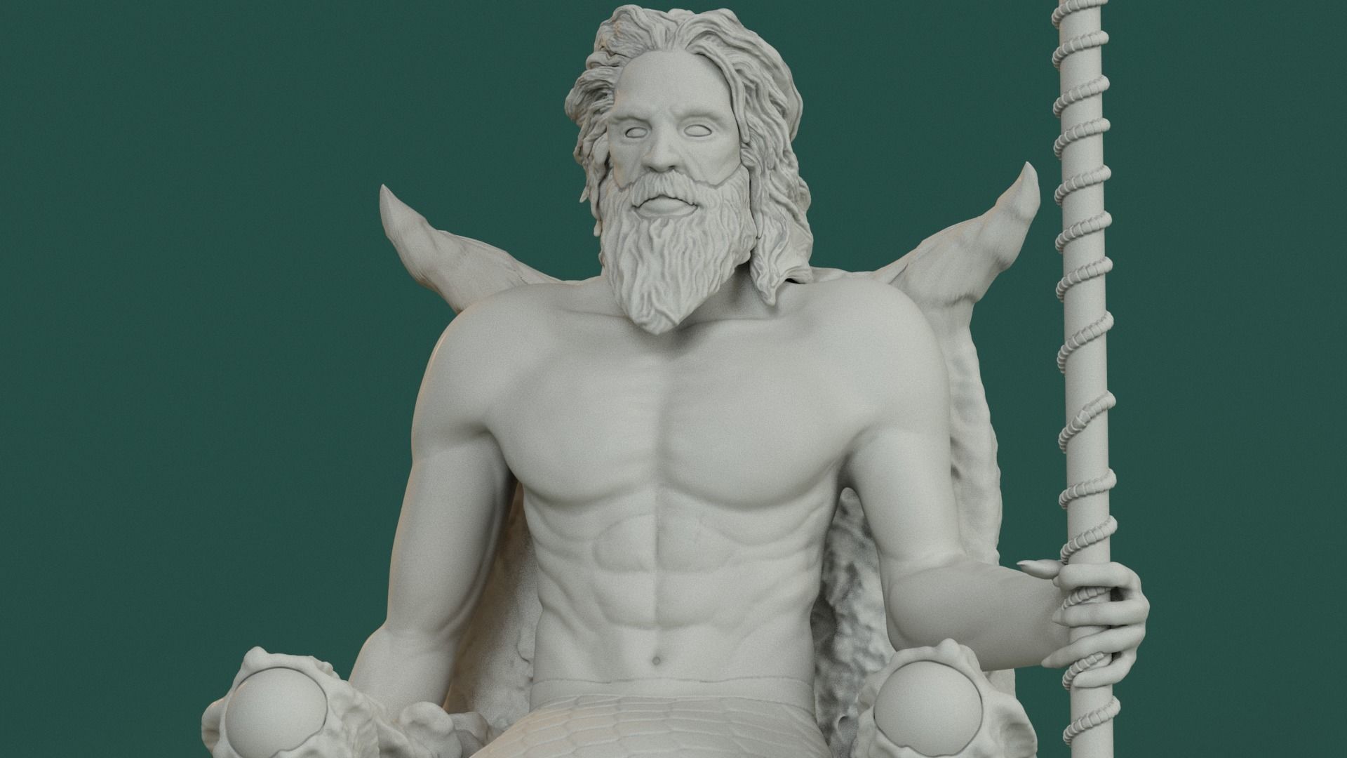 Oceanus - Poseidon 3D print model_2