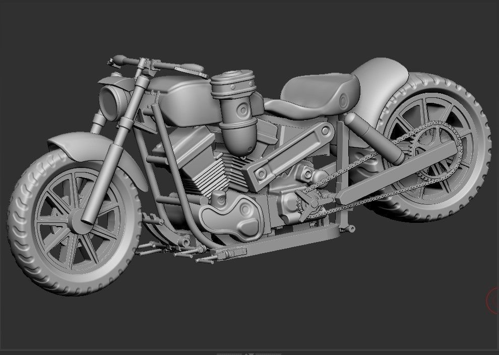 HARLEY  BIG MOTORS 3D print model_1