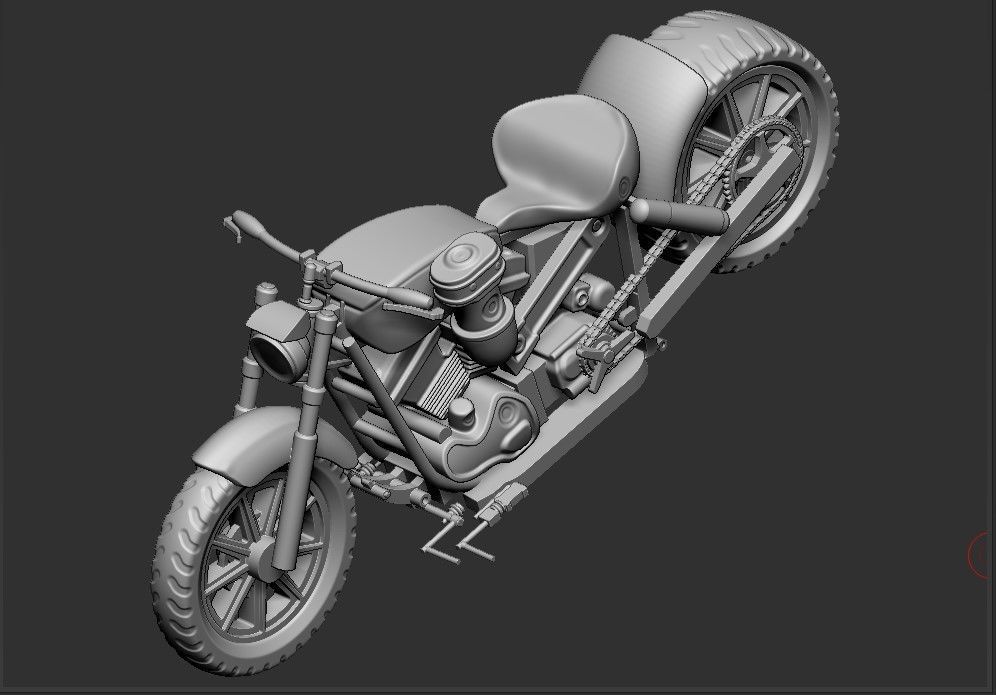 HARLEY  BIG MOTORS 3D print model_2