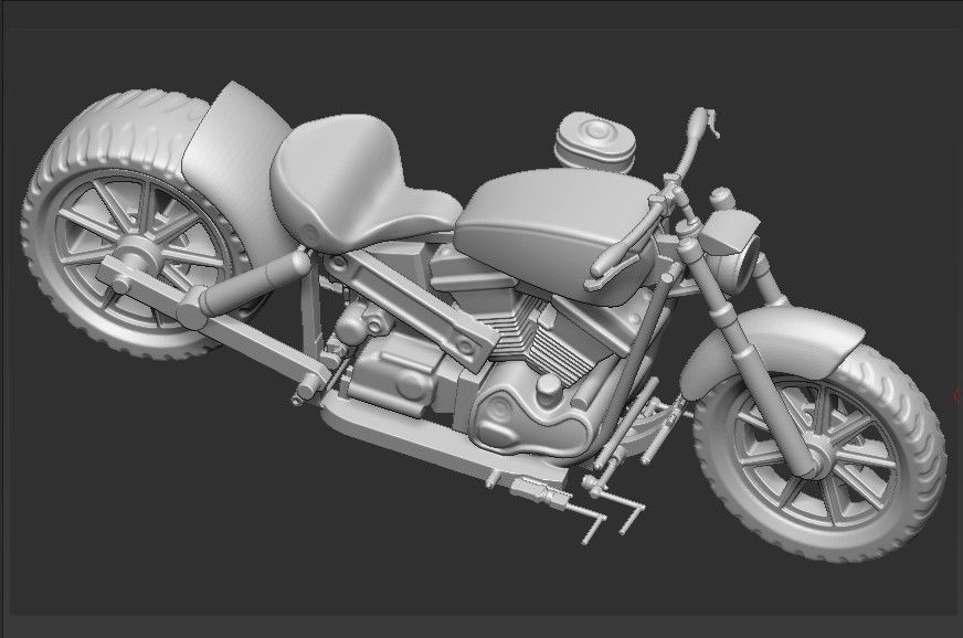 HARLEY  BIG MOTORS 3D print model_5