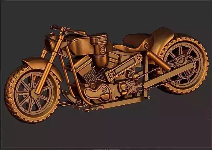 HARLEY  BIG MOTORS 3D print model