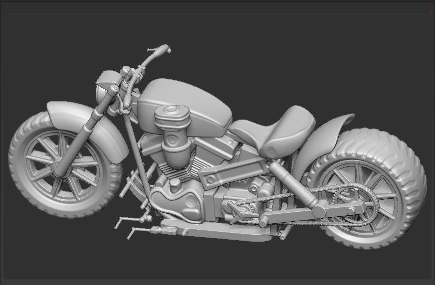 HARLEY  BIG MOTORS 3D print model_8