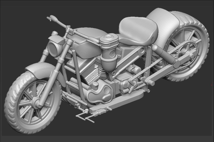 HARLEY  BIG MOTORS 3D print model_6