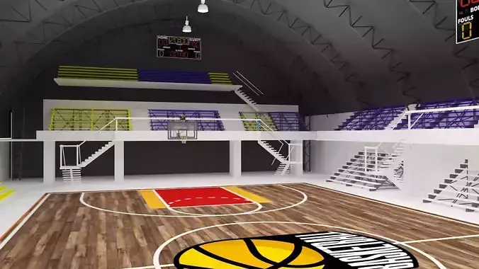 Basketball Gym Covered