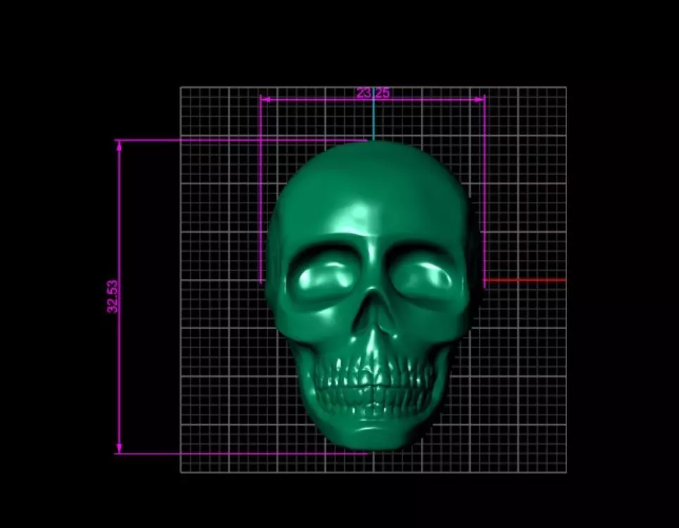 Ring Skull 3D print model_0