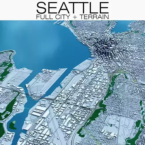 Seattle with Terrain