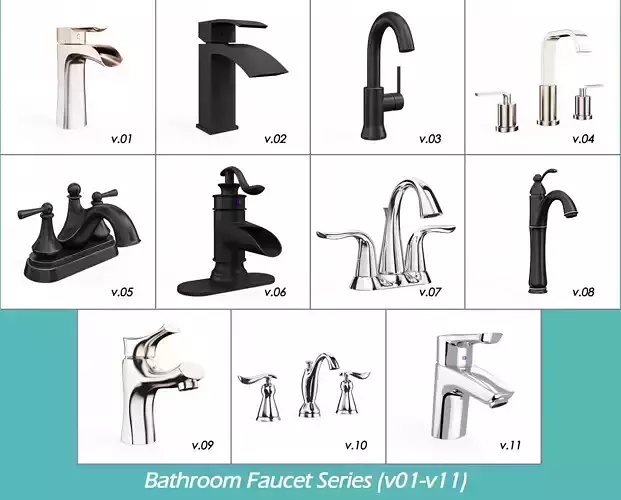 Bathroom faucet design v01-v11