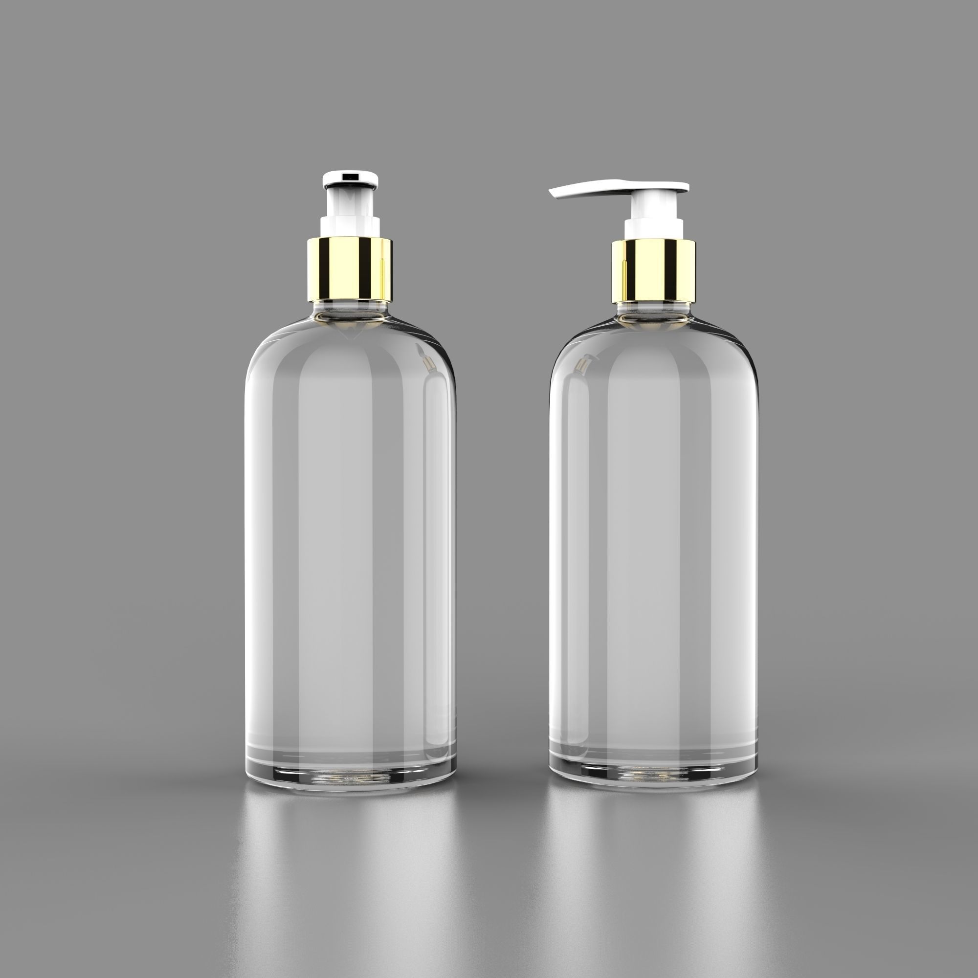 Shampoo bottle Low-poly 3D model_1
