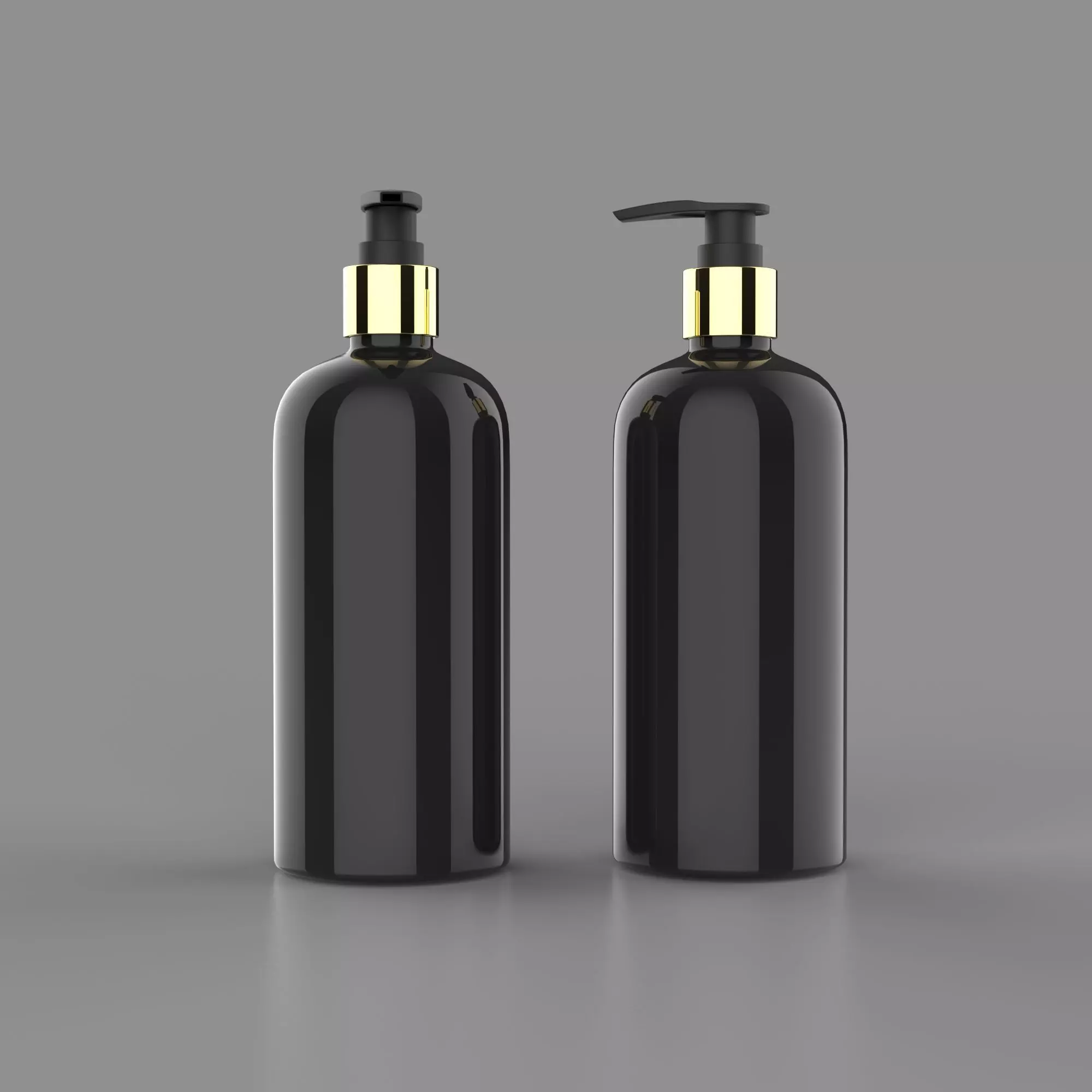 Shampoo bottle Low-poly 3D model_0