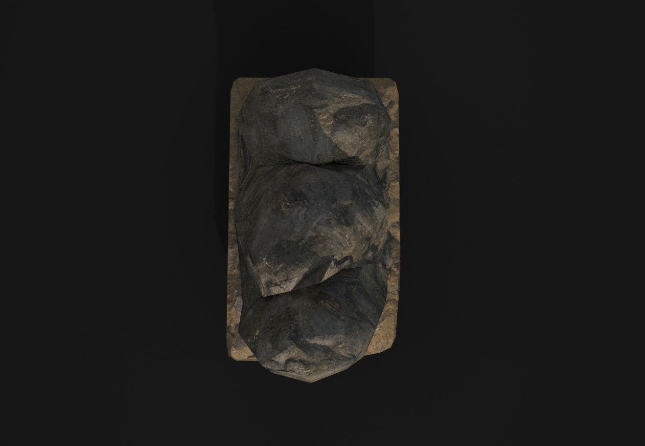 Rock 17 Low-poly 3D model_2