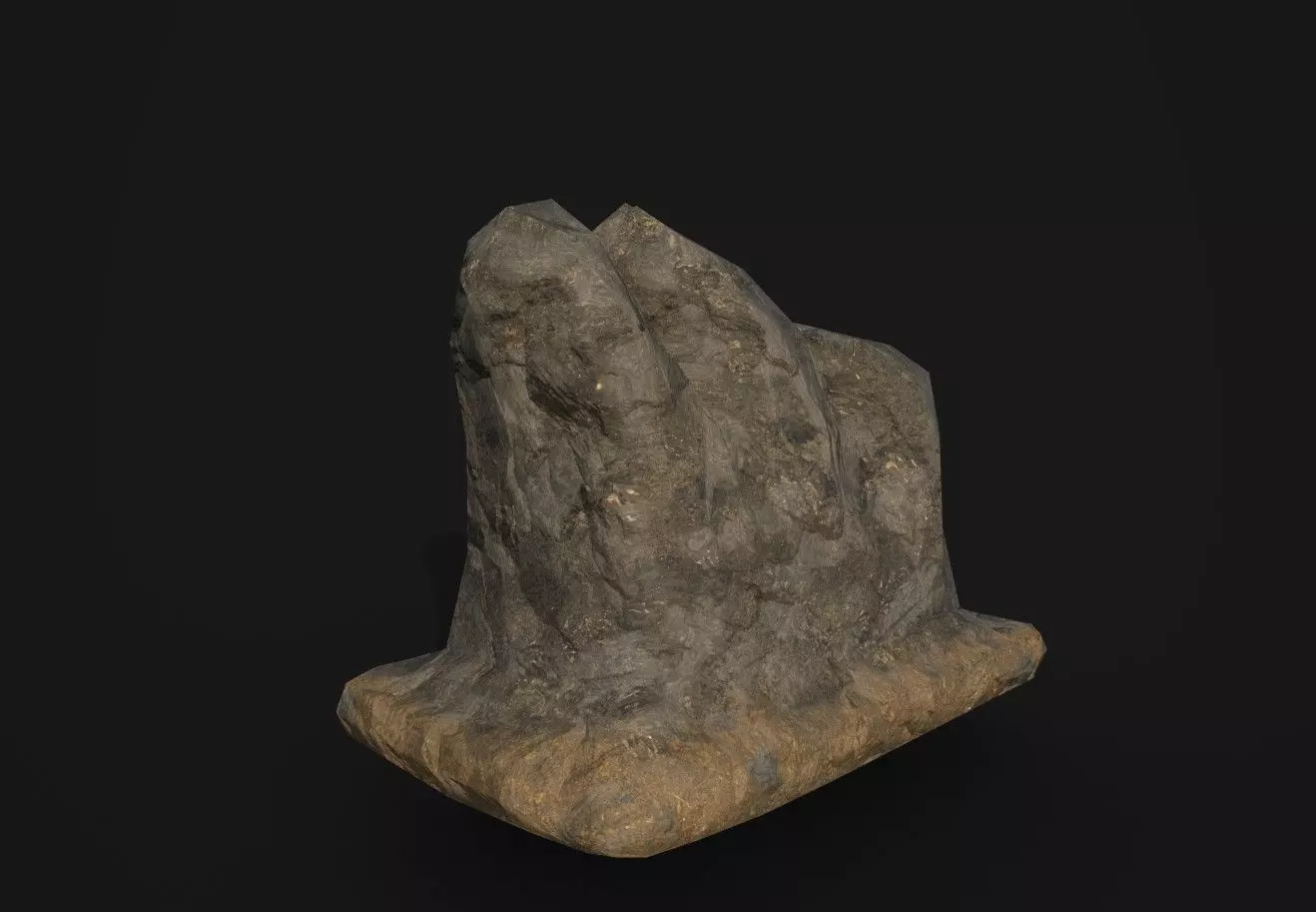 Rock 17 Low-poly 3D model_0