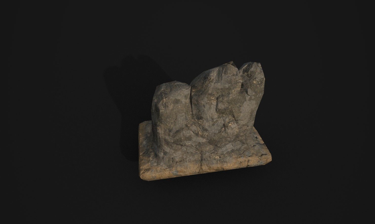 Rock 17 Low-poly 3D model_3