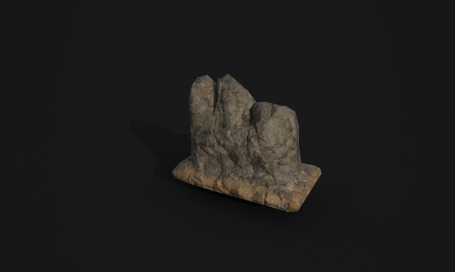 Rock 17 Low-poly 3D model_4