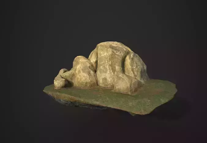 Rock 11 Low-poly 3D model