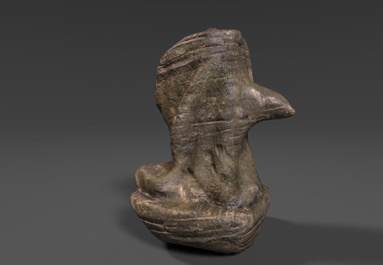 Rock 16 Low-poly 3D model_1