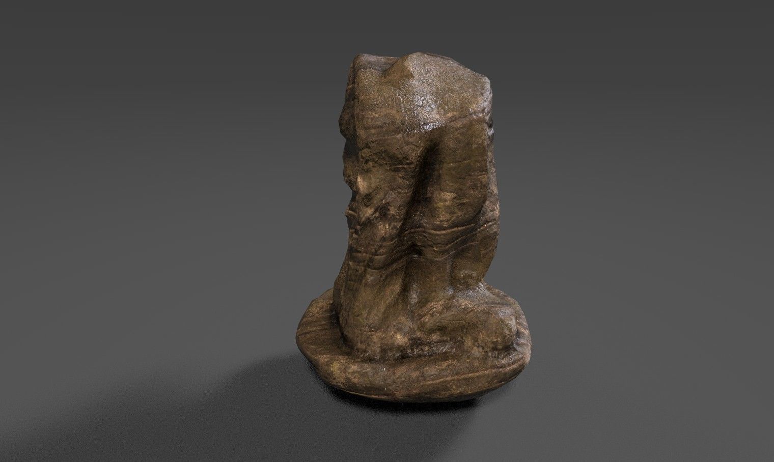 Rock 16 Low-poly 3D model_2