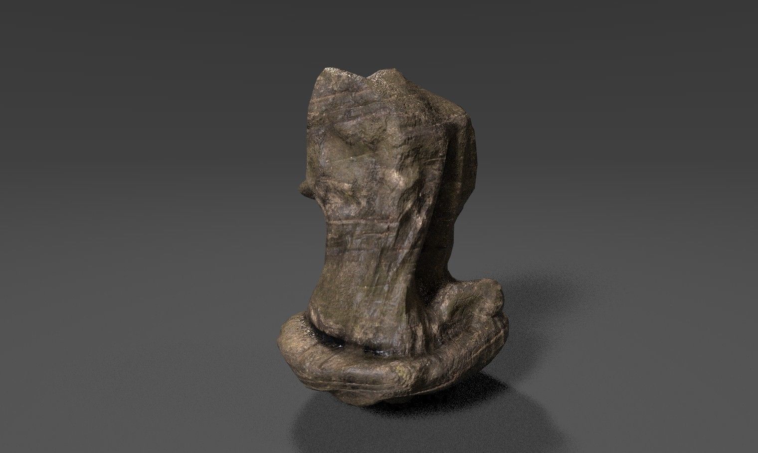 Rock 16 Low-poly 3D model_4