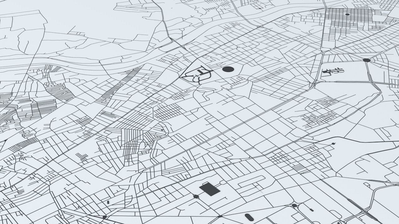 Karachi Road Network and Streets 3D model_4