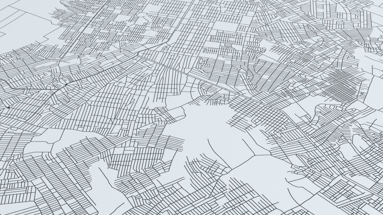 Karachi Road Network and Streets 3D model_5