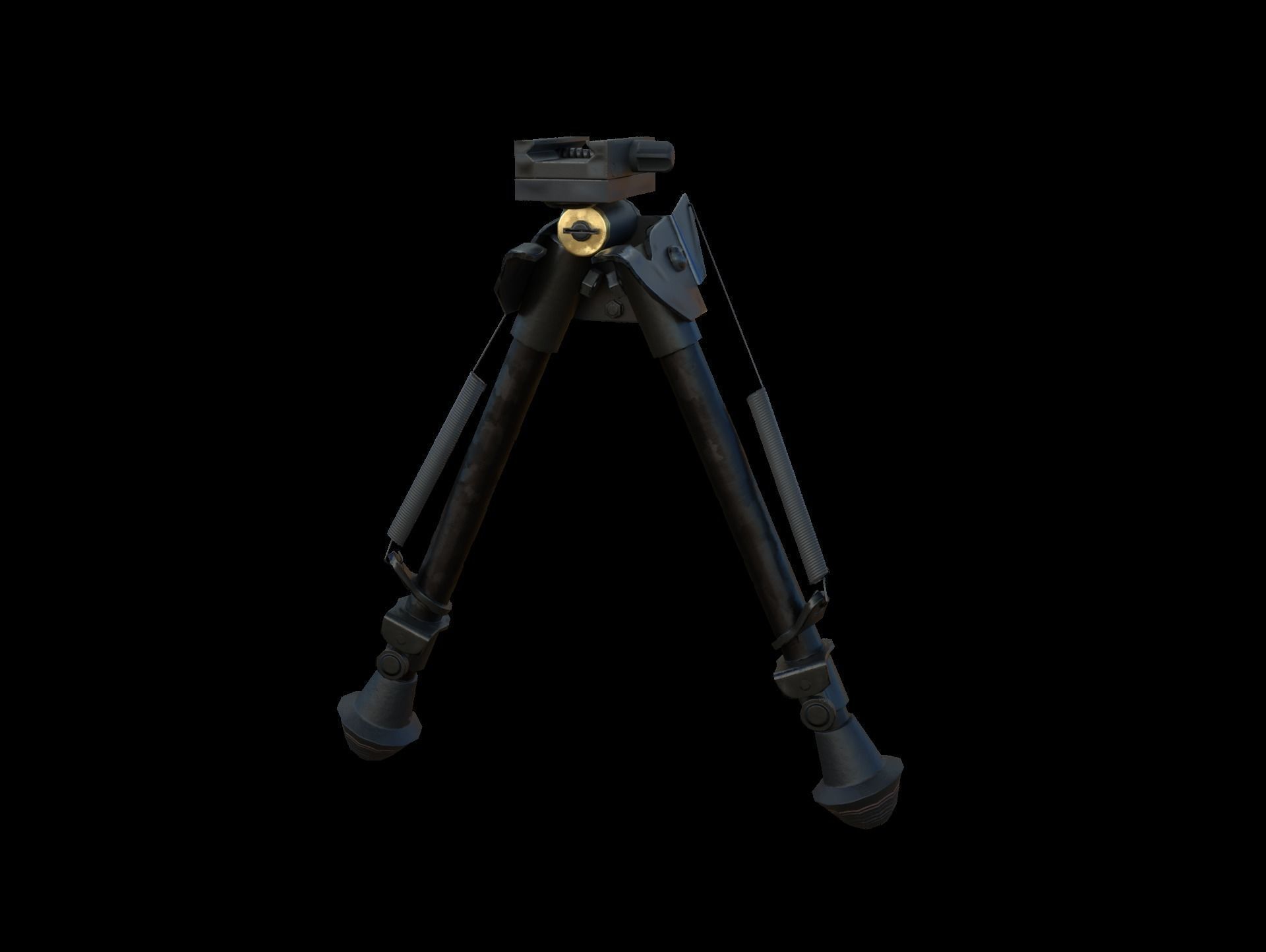 Bipod Low-poly 3D model_4