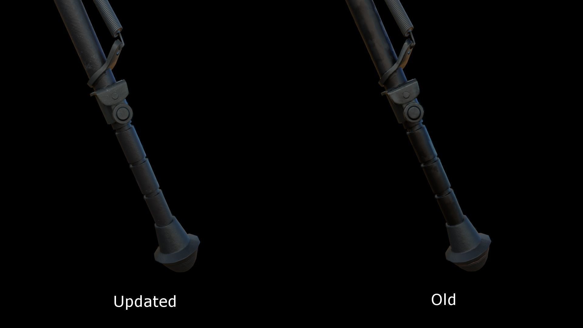 Bipod Low-poly 3D model_3