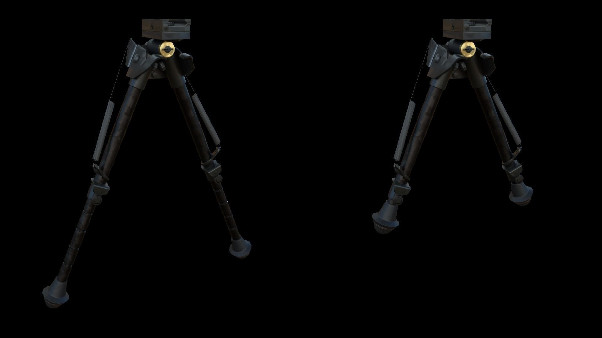 Bipod Low-poly 3D model_5
