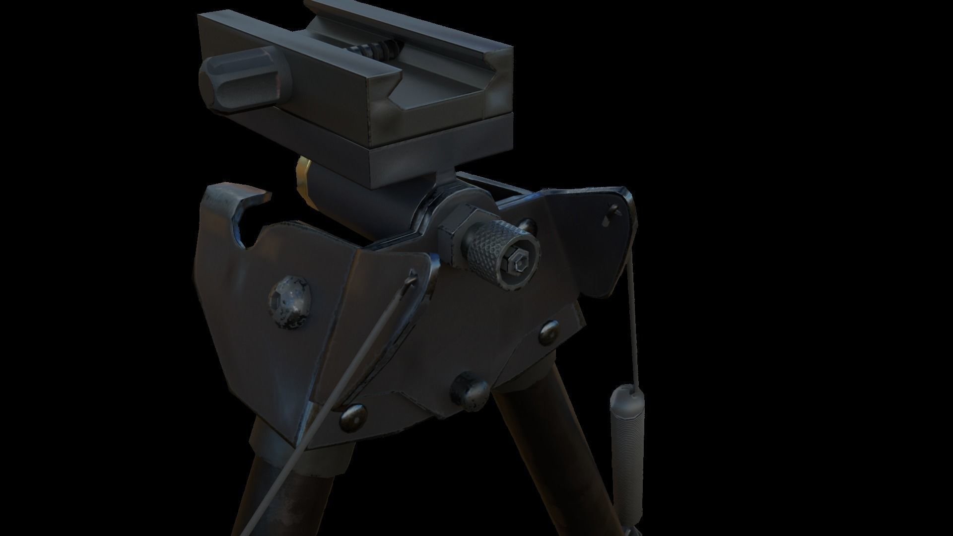 Bipod Low-poly 3D model_10
