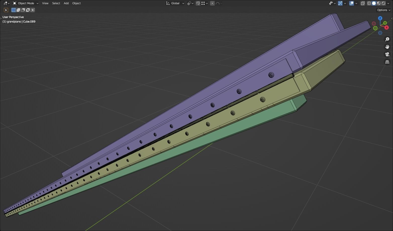 C Bechstein grand piano 3D model_16