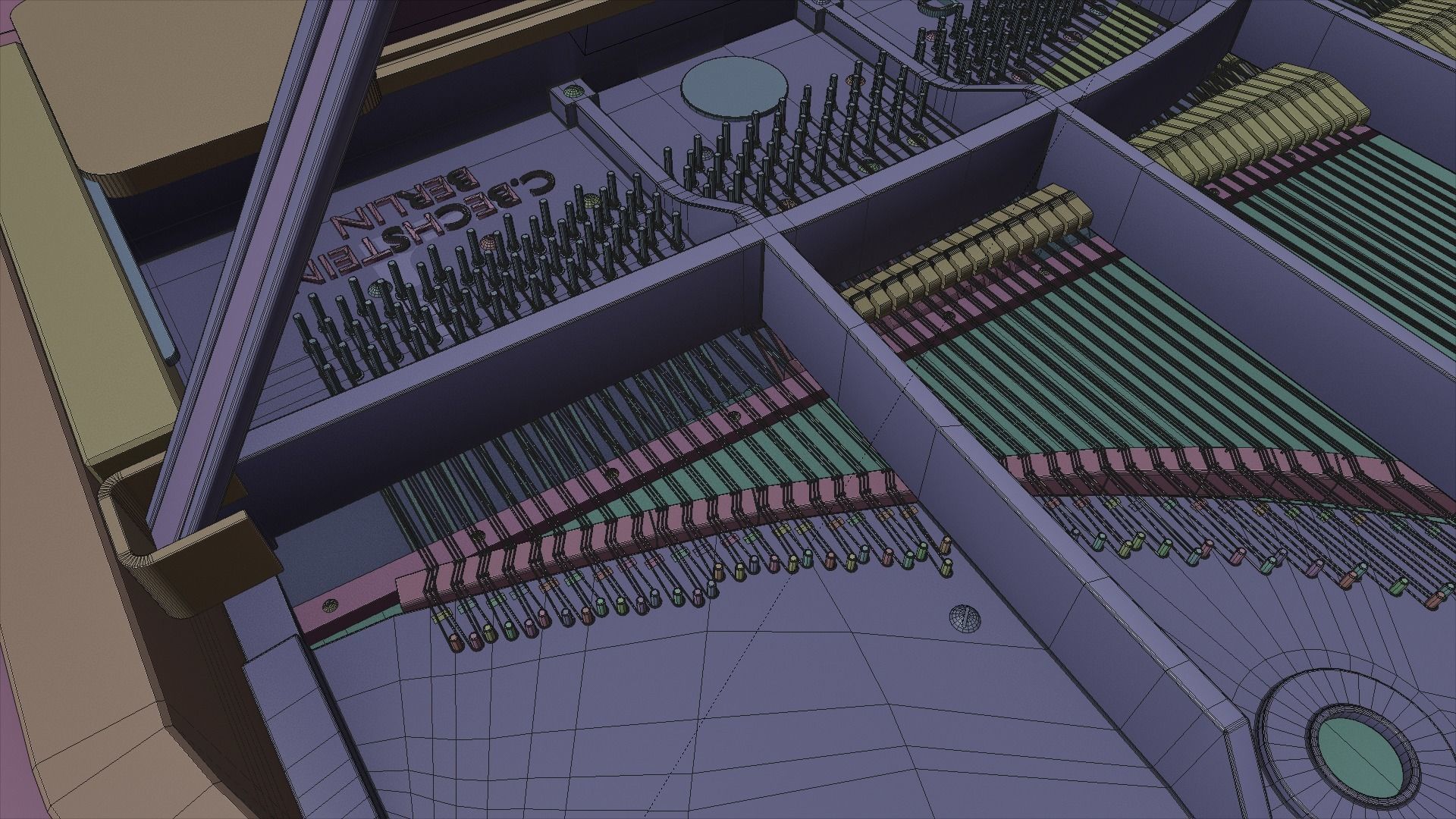 C Bechstein grand piano 3D model_11