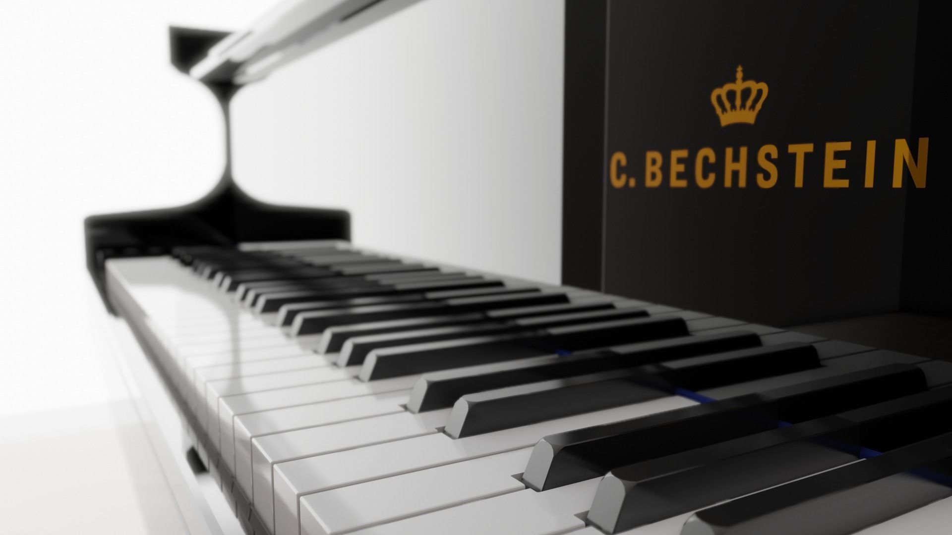 C Bechstein grand piano 3D model_5