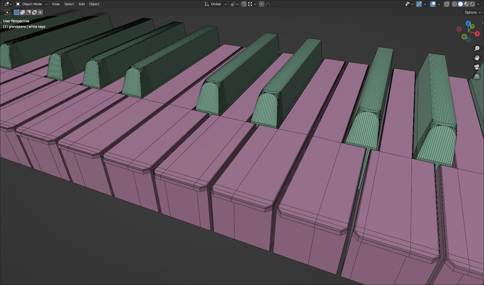 C Bechstein grand piano 3D model_15