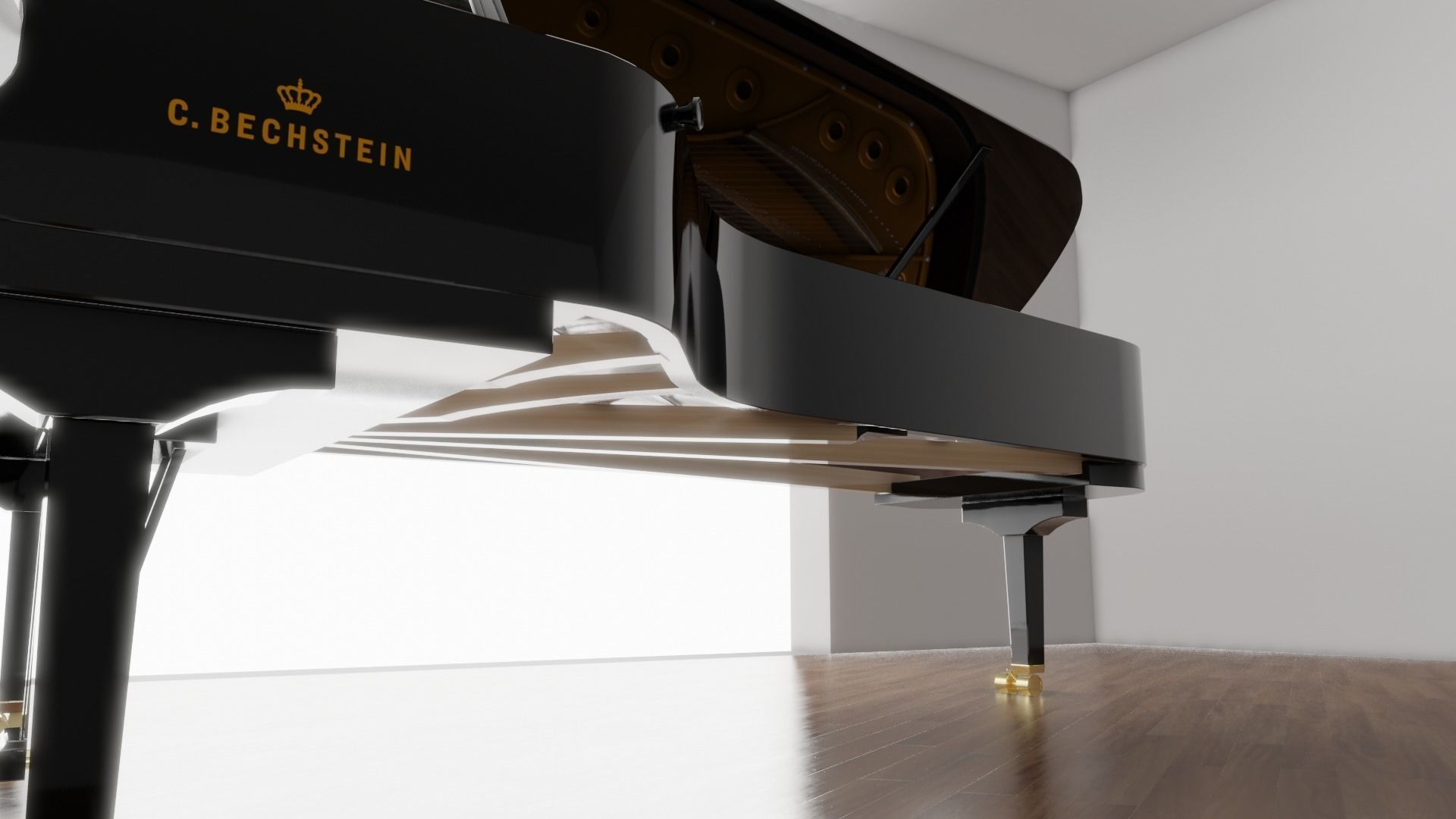 C Bechstein grand piano 3D model_8