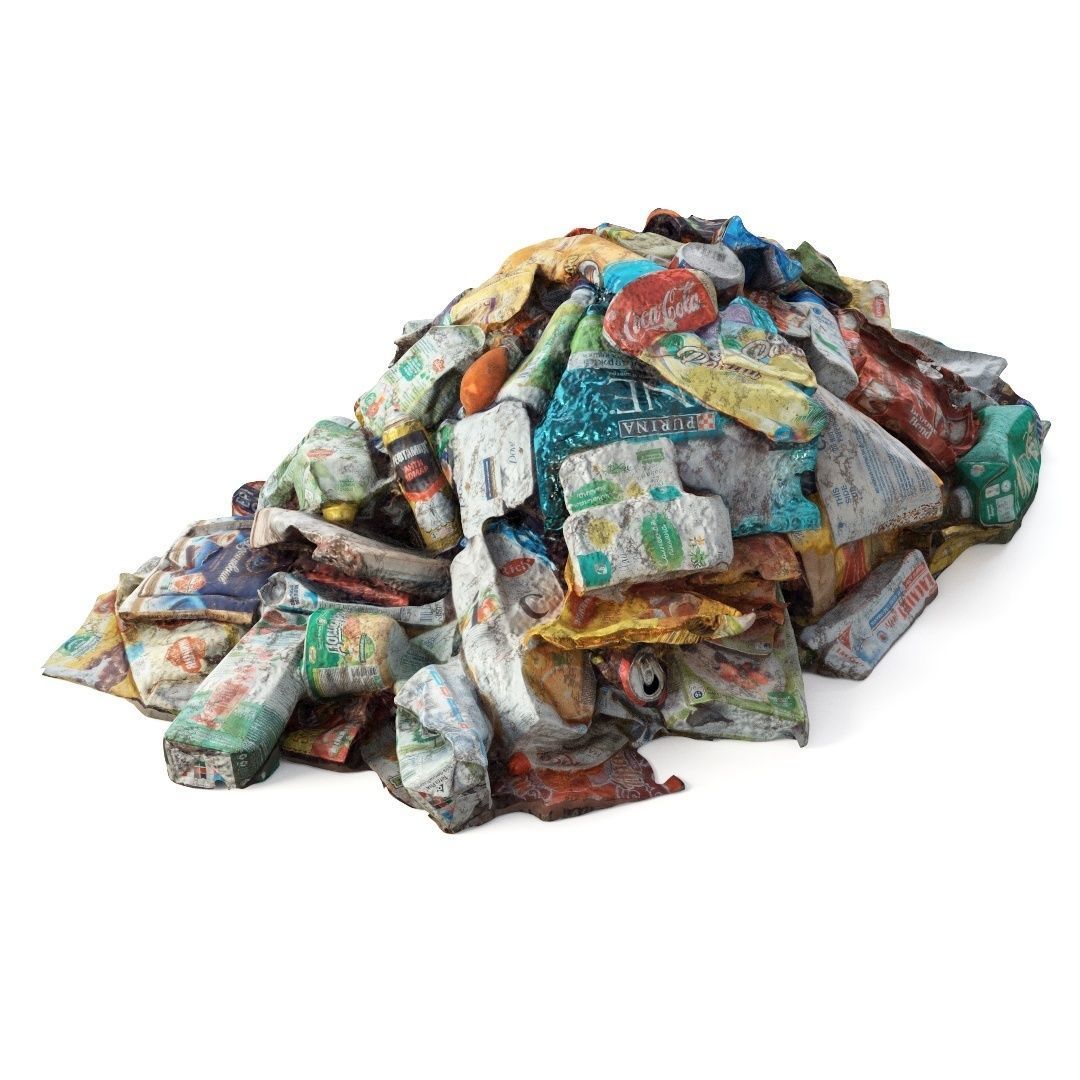  Small pile of garbage 3D model_3