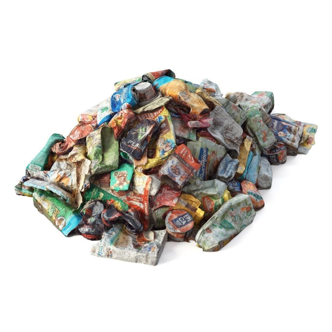  Small pile of garbage 3D model_4