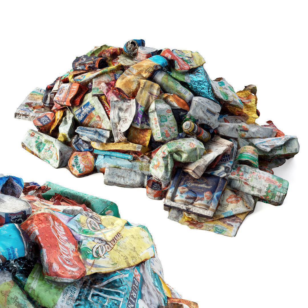  Small pile of garbage 3D model_2