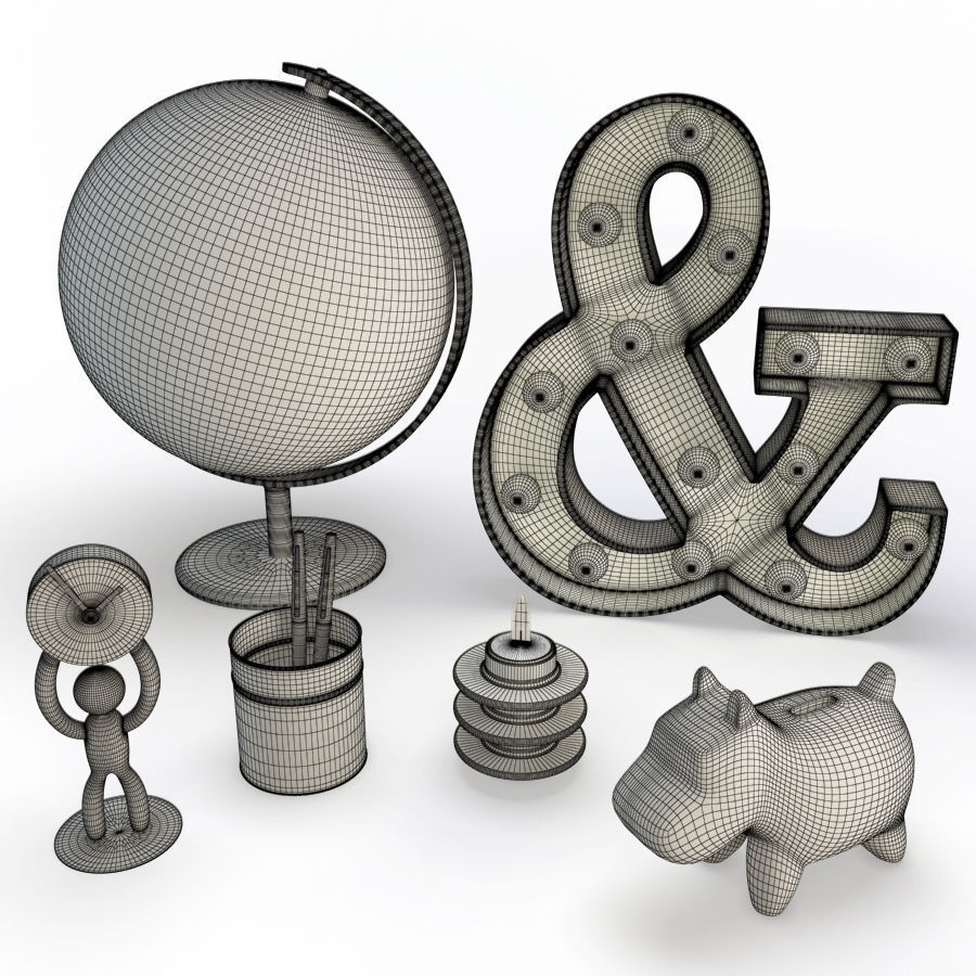 Black Decorations 3D model_1