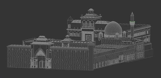  Historic Islamic Palace - Ishak Pasha Palace - Only Model 3D model