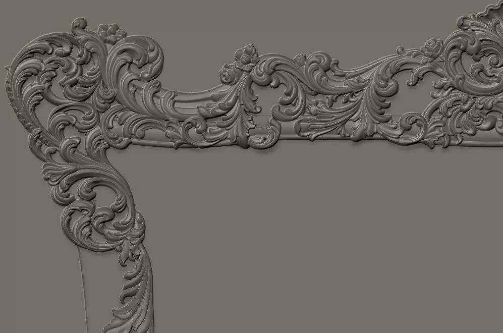Classic Furniture  3D relief models 3D print model_0