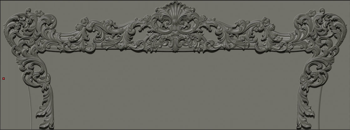 Classic Furniture  3D relief models 3D print model_4