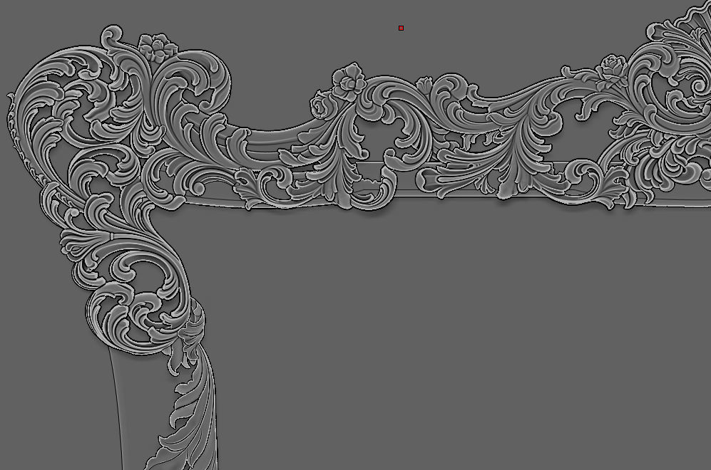 Classic Furniture  3D relief models 3D print model_2