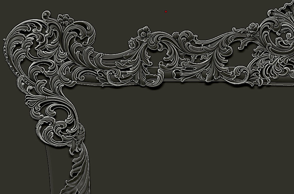 Classic Furniture  3D relief models 3D print model_1