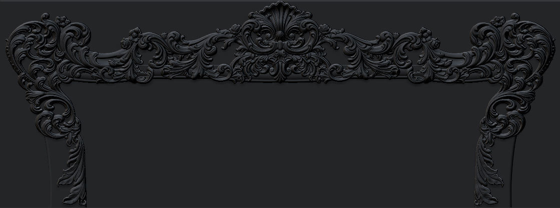 Classic Furniture  3D relief models 3D print model_5