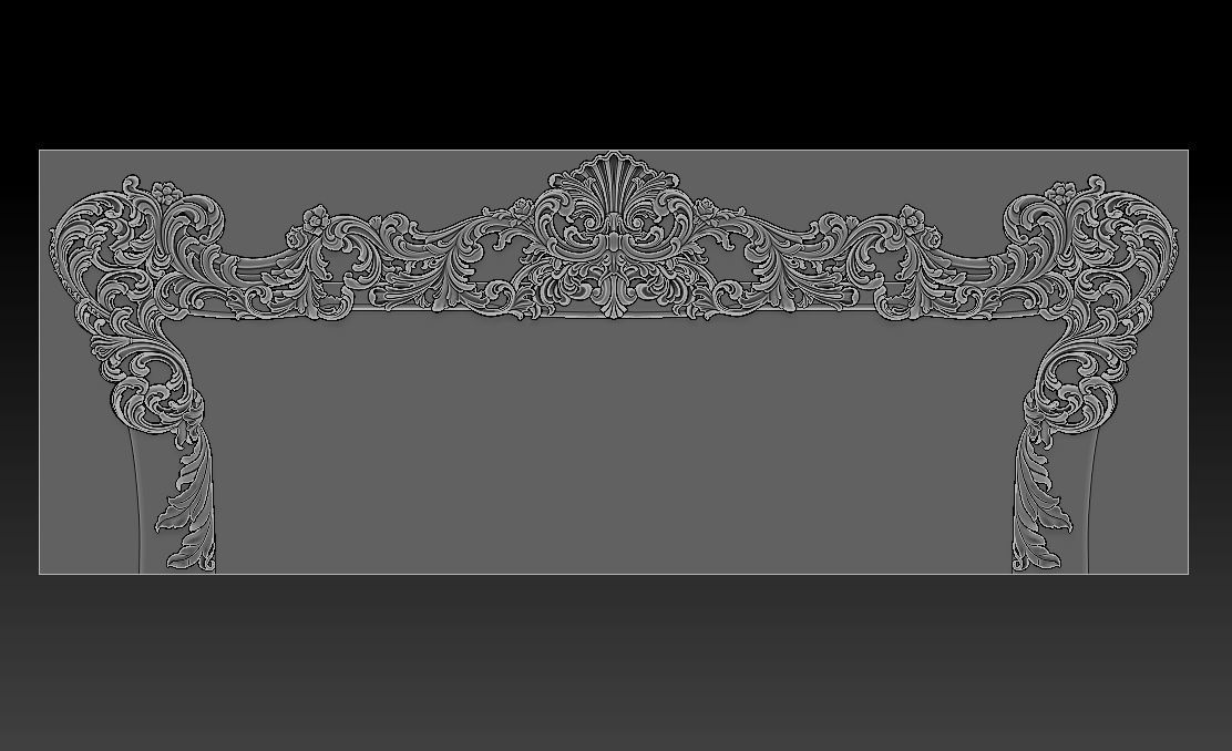 Classic Furniture  3D relief models 3D print model_9