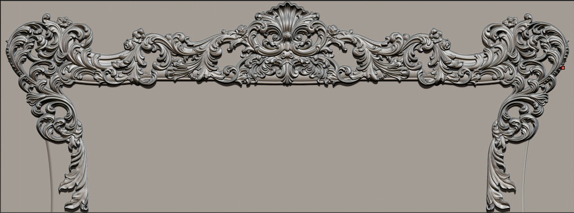 Classic Furniture  3D relief models 3D print model_3