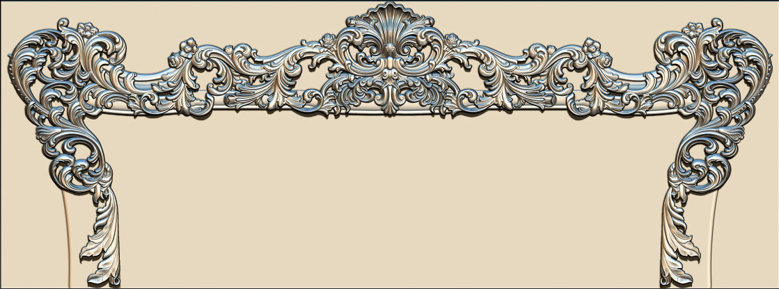 Classic Furniture  3D relief models 3D print model_6