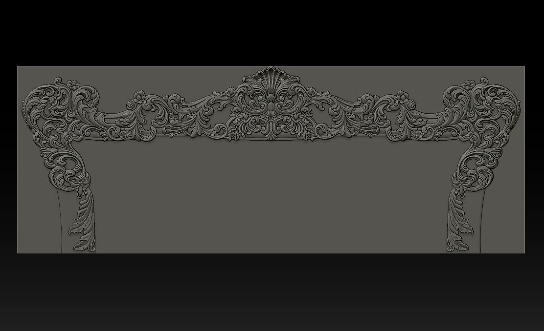 Classic Furniture  3D relief models 3D print model_8