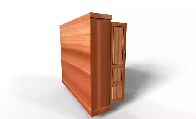 wooden wardrobe