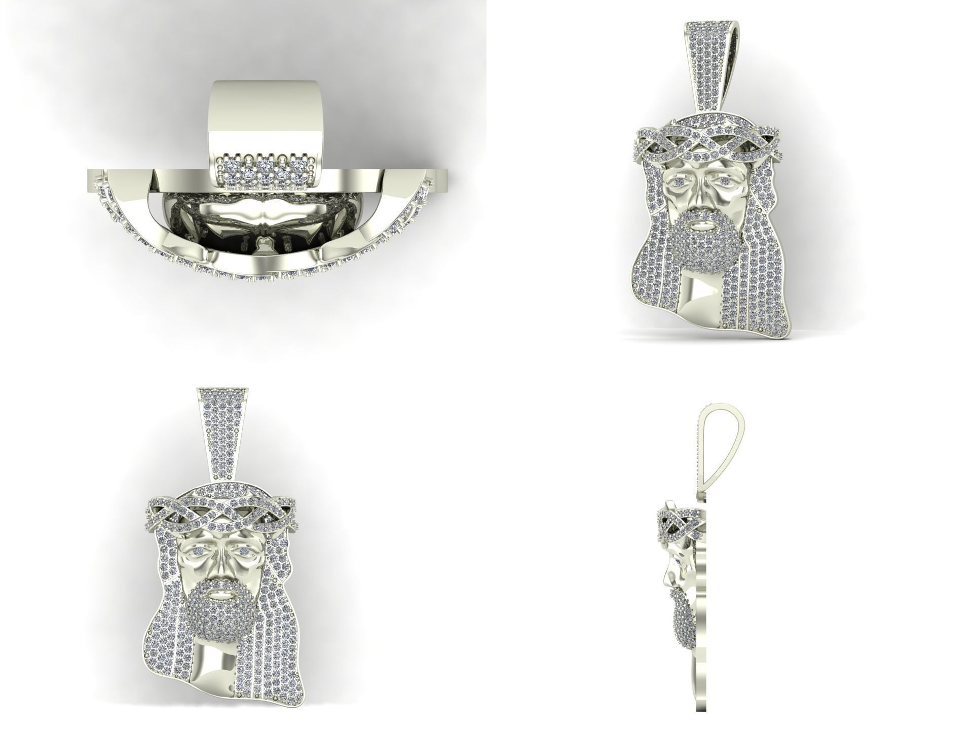 pendant akr 12 3D print model_4