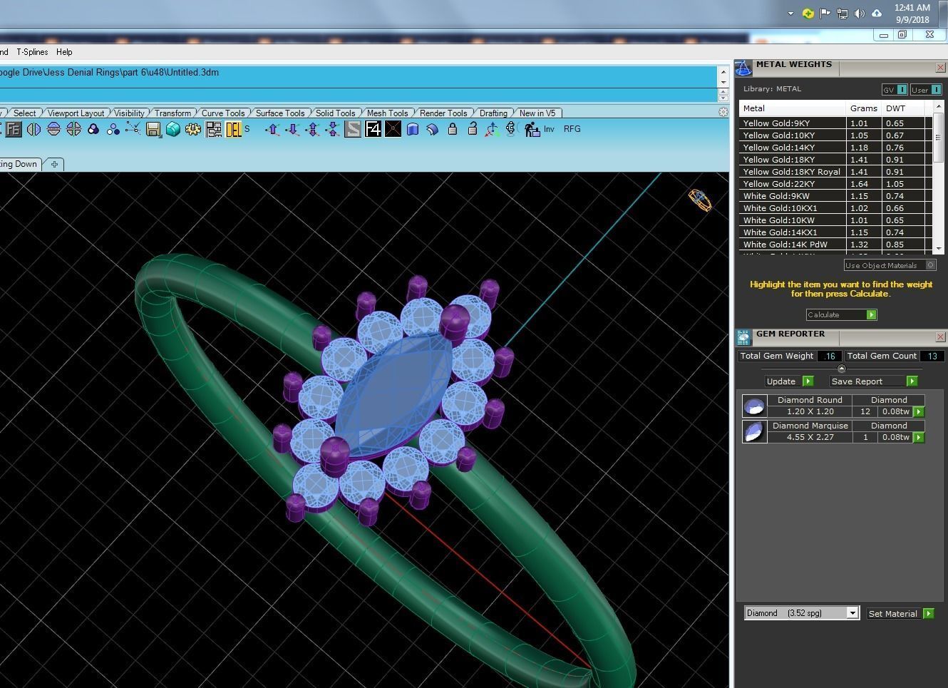Women solitaire ring 3dm stl render detail  3D print model_9